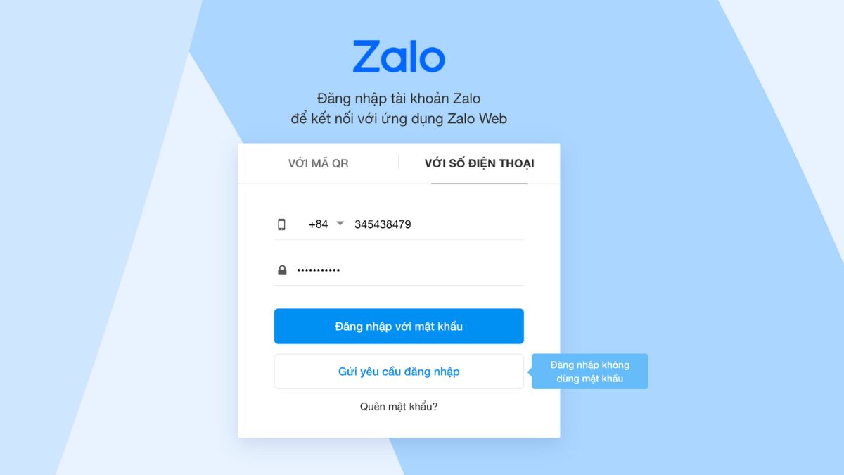 Cách đăng ký tài khoản Business Zalo trên Website bước 2