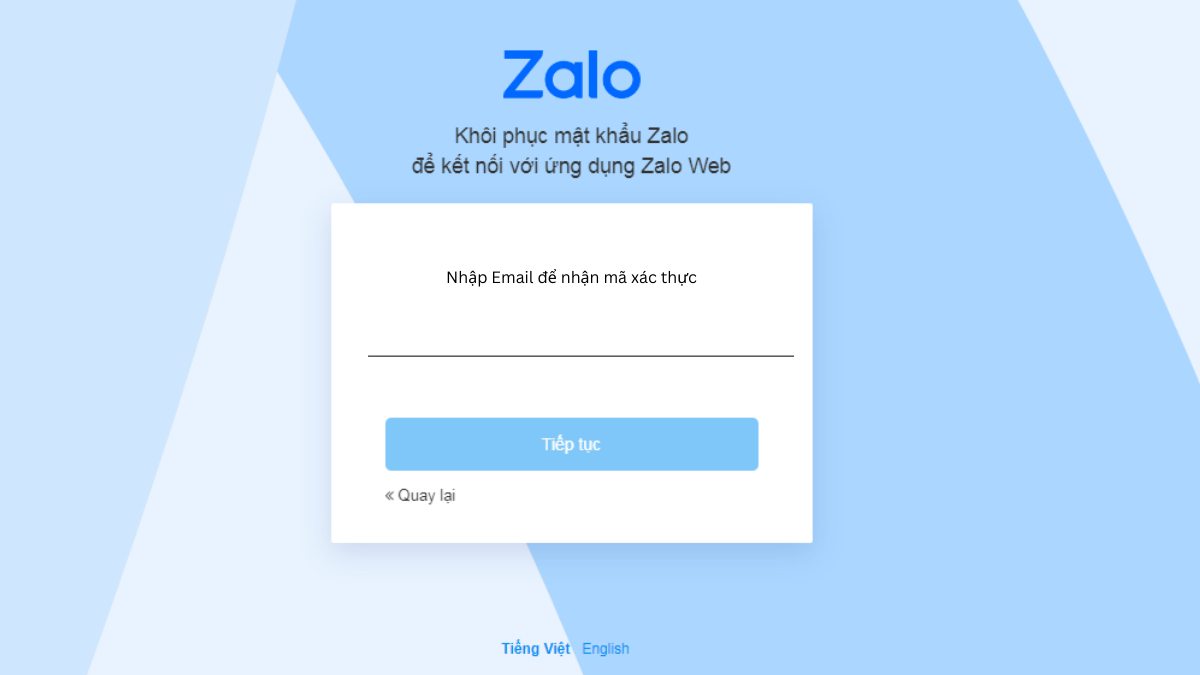 Cách lấy mật khẩu Zalo qua Gmail trên máy tính bước 2