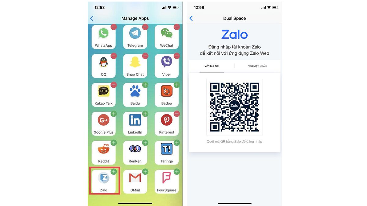 Sử dụng phần mềm giả lập để đăng nhập 2 Zalo trên iPhone