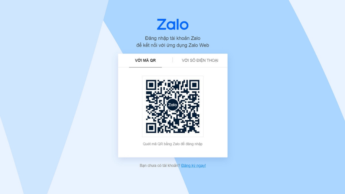 Cách đăng nhập Zalo web bằng mã QR trên điện thoại bước 1