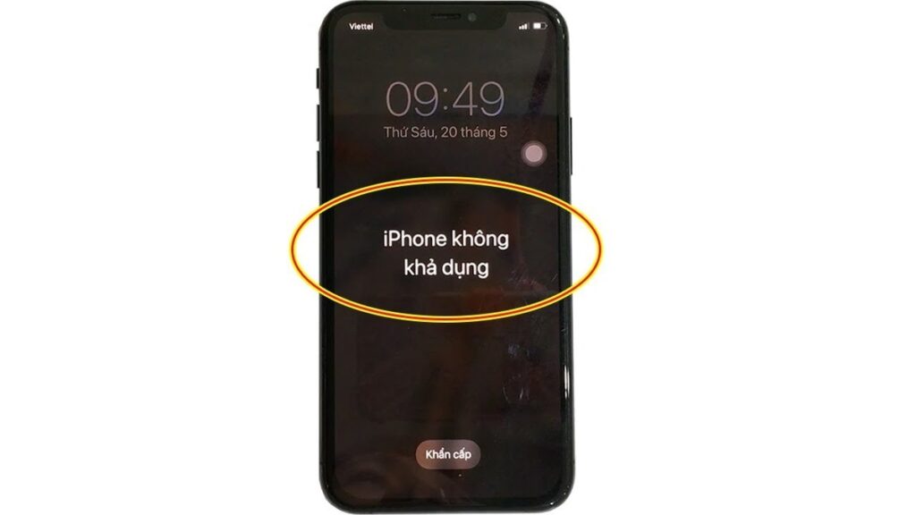 Nguyên nhân iPhone không khả dụng - Cách khắc phục đơn giản